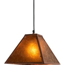 Meyda Lighting Mission Prime 14 Inch Mini Pendant Mission Prime - 239295 - Modern Contemporary