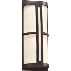 PLC Lighting Rox 17 Inch Tall 2 Light Outdoor Wall Light Rox - 31736ORB - Modern Contemporary