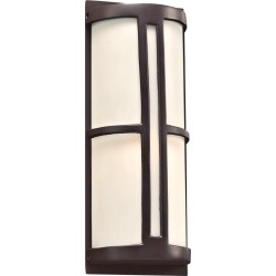 PLC Lighting Rox 17 Inch Tall 2 Light Outdoor Wall Light Rox - 31736ORB - Modern Contemporary