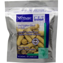 C.E.T. Oral Hygiene Chews For Cats Fish Taste 30 ct