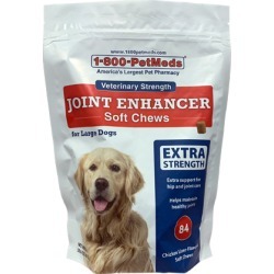 Veterinary Strength Joint Enhancer with MSM Soft Chews for Large Dogs 84 ct
