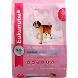 Eukanuba Large Breed Weight Control Dry Dog Food 15 lb bag