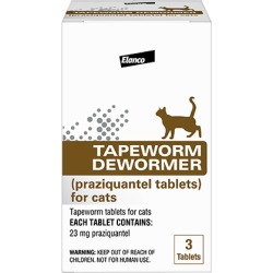 Wormers Medication, Bayer Tapeworm Dewormer Tablets for Cats 3 ct