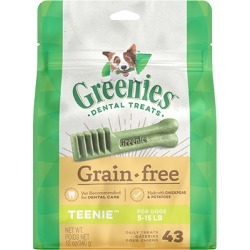 Greenies Grain Free Dental Treats for Dogs 12 oz Teenie 43 Treats