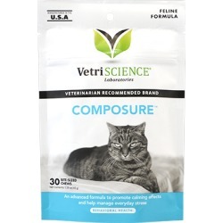 Anxiety Medication, Composure Bite-Sized Chews for Cats 30 ct