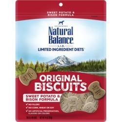 Natural Balance L.I.D. Limited Ingredient Diets Treats Sweet Potato & Bison Regular Breed 14 oz