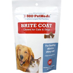 Brite Coat Chews for Cats & Dogs 60 ct