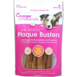 Crumps' Naturals Plaque Busters Dental Chews 8pk 7"