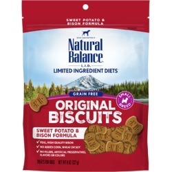 Natural Balance L.I.D. Limited Ingredient Diets Treats Sweet Potato & Bison Small Breed 8 oz