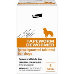 Wormers Medication, Bayer Tapeworm Dewormer Tablets for Dogs 5 ct