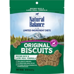 Natural Balance L.I.D. Limited Ingredient Diets Treats Brown Rice & Lamb Small Breed 8 oz