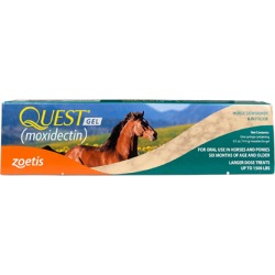 Wormers Medication, Quest Gel Horse Dewormer 1 syringe