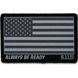 5.11 Tactical USA Flag Woven Patch (Black)