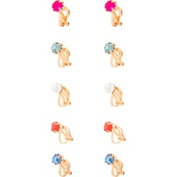 5 Stud Clip On Earring Multipack