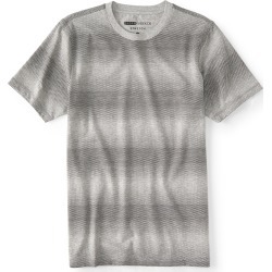 Aeropostale Gradient Triangle Stretch Graphic Tee - Light Heather Grey, Small