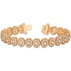Diamond Halo Vintage Bracelet 18k Rose Gold (5.01ct)