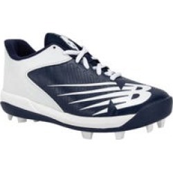 New Balance 4040v6 Boy's Low Molded Rubber Baseball Cleats in Navy Size 12.5