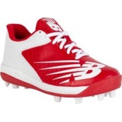 New Balance 4040v6 Boy's Low Molded Rubber Baseball Cleats in Red Size 10.5