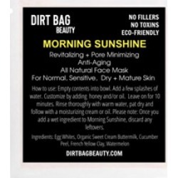 Dirt Bag Beauty Morning Sunshine Clay-Based Face Mask Single Use