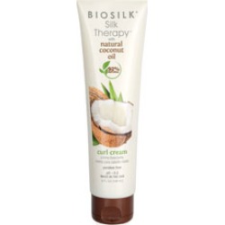 BioSilk Silk Therapy with Organic Coconut Oil Curl Cream 5 oz