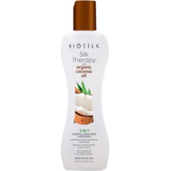 BioSilk Silk Therapy Coconut Oil 3 in 1 Shampoo, Conditioner & Bodywash 5.64 oz