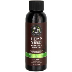 Earthly Body Hemp Seed Massage & Body Oil Naked in The Woods