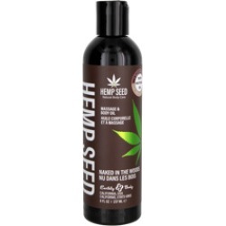 Earthly Body Hemp Seed Massage & Body Oil Naked in The Woods