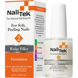 Nail Tek Ridge Filler 2 Foundation - For Soft Peeling Nails 0.5 oz