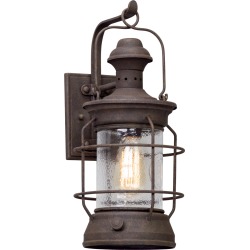 Atkins Centennial Rust 8-Inch One-Light Outdoor Wall Lantern