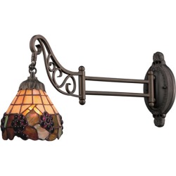 Mix-N-Match Tiffany Bronze One Light Swingarm Lamp Sconce found on Bargain Bro Philippines from Bellacor for $285.60