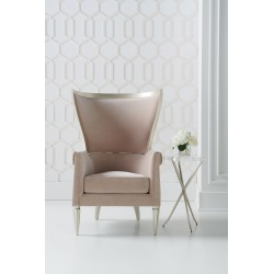 Caracole Classic Soft Silver Paint and Pink Wing My Bell Chair found on Bargain Bro from Bellacor for USD $1,426.14
