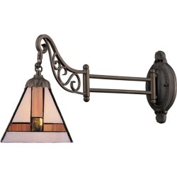 Mix-N-Match Tiffany Bronze 12-Inch One Light Swingarm Lamp found on Bargain Bro Philippines from Bellacor for $199.99