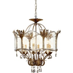 Zara Large Crystal Convertible Lantern Pendant found on Bargain Bro from Bellacor for USD $1,209.92