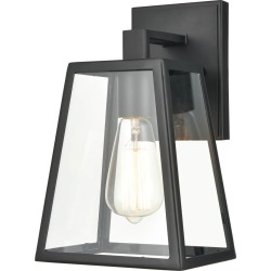 Grant Powder Coat Black Seven-Inch One-Light Outdoor Wall Mount found on Bargain Bro from Bellacor for USD $90.22