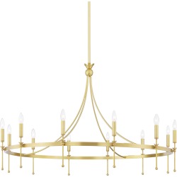 Gates Aged Brass 12-Light Chandelier found on Bargain Bro from Bellacor for USD $1,438.53