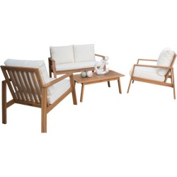 Belize Antique Beige Four-Piece Outdoor Seating Set found on Bargain Bro Philippines from Bellacor for $1679.00