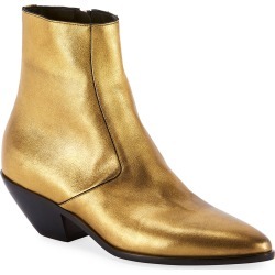 West Metallic Zip Booties