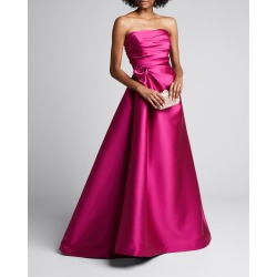 Strapless Duchess Satin Gown