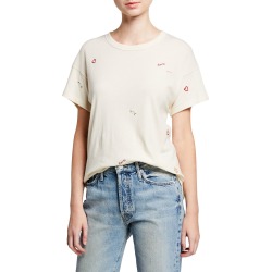 The Boxy Crew Embroidered Tee
