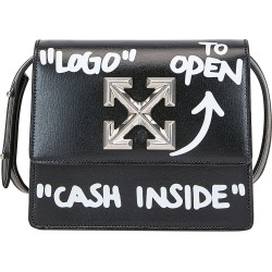 Jitney Cash Inside Top Handle Bag, Black/White