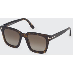 Sari Acetate Square Mirrored Sunglasses