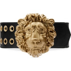 Lions Head Wide Leather Belt