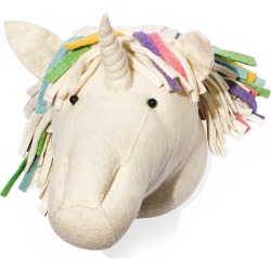 Rainbow Unicorn Head Wall Mount