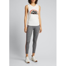 Love Rainbow Graphic Muscle Tank