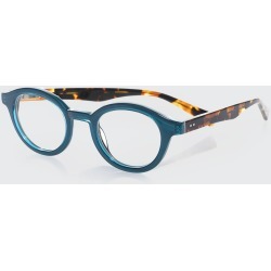 TV Party Round Two-Tone Readers, Blue/Tortoise