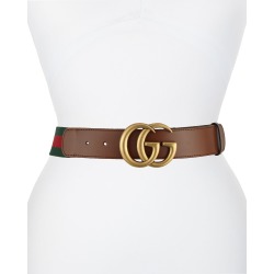 Wide Leather/Web Belt