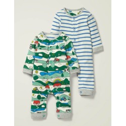 buy  Twin Pack Rompers Multi Farm Baby Boden cheap online