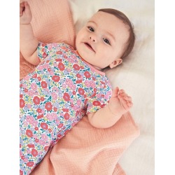 buy  Twin Pack Jersey Rompers Multi Pink Flowerbed Baby Boden cheap online