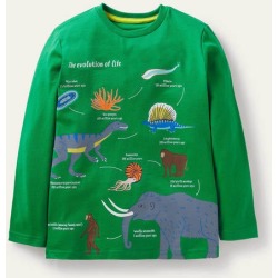 Educational Graphic T-shirt Highland Green Dinosaurs Boys Boden found on Bargain Bro from Boden for USD $21.28