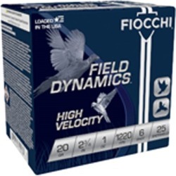 Fiocchi Ammunition High Velocity Ammo 20 Gauge 2-3/4